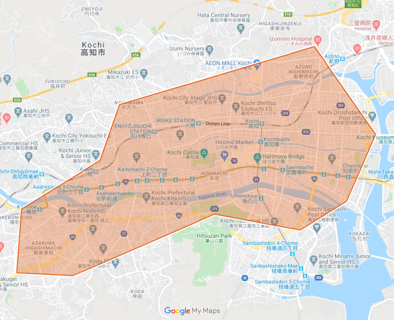 配達可能エリア