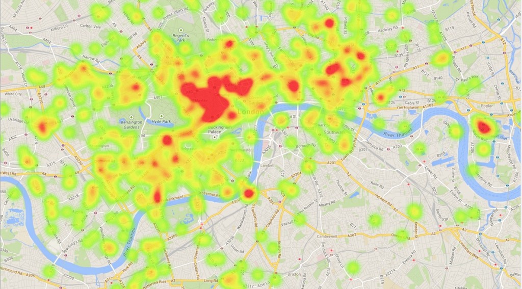 Demand during Evening Rush Hour during a tube strike