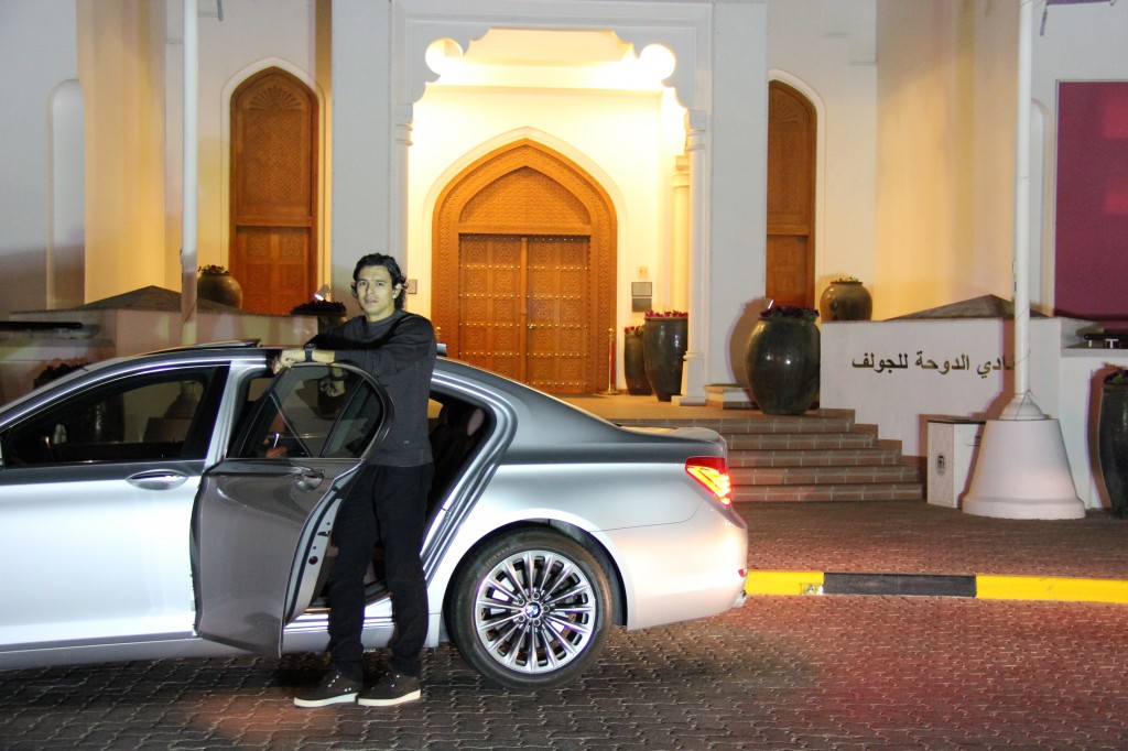 Sebastian Soria claims the first Uber in Doha